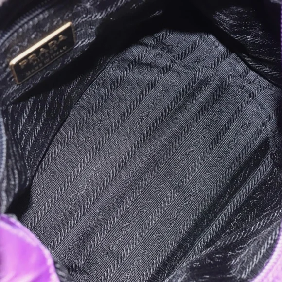 RARE PRADA Purple & Gold Nylon Vintage Handbag / Purse  (EUC) - Picture 11 of 16